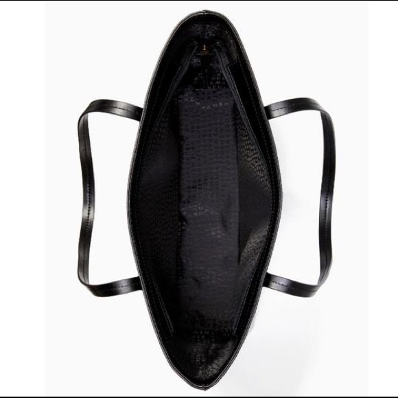 🎉HP🎉Kate Spade♠️NWT Black Leather Tote Bag - Picture 5 of 8